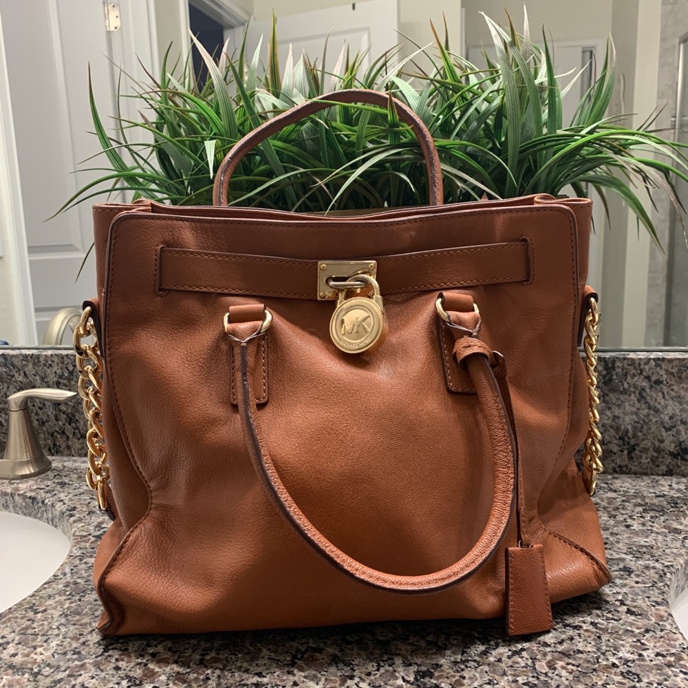 Michael Kors Mercer Large Satchel, Tan